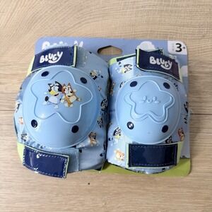 Bluey Kids Knee Elbow Pads Set Protective Gear Toddler Scooter Bike Safety